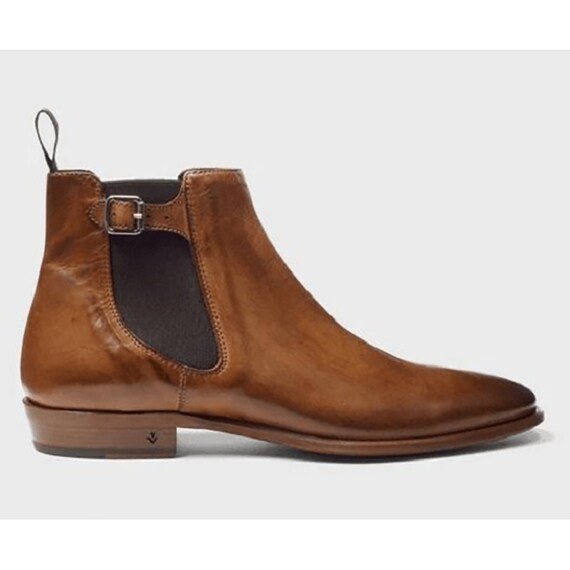 Men's pull on cheap dress boots