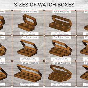 Wooden Watch Box Handcrafted Storage Walnut Watch Storage Box Luxury Design Modern Wood Watch Boxes Custom Engraving image 3