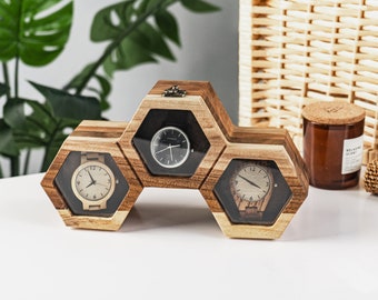 Watch organizer, Personalized watch box, Wooden watch case, Watch storage with lock, Watch collector box, Watch storage