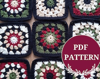 gigi hadid cardigan inspired granny square pattern, crochet motif pattern, granny square pattern, begginer friendly pattern