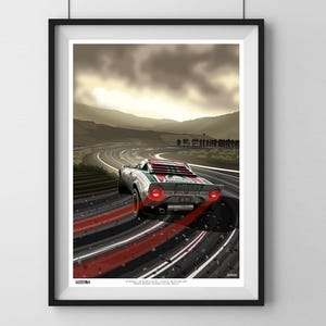 Lancia Stratos - HF - RAC Rally - Roger Albert Clark Rally - Digital Art - M Dawson Art - Rally Car - Rally Art - Sportscar - Car Poster