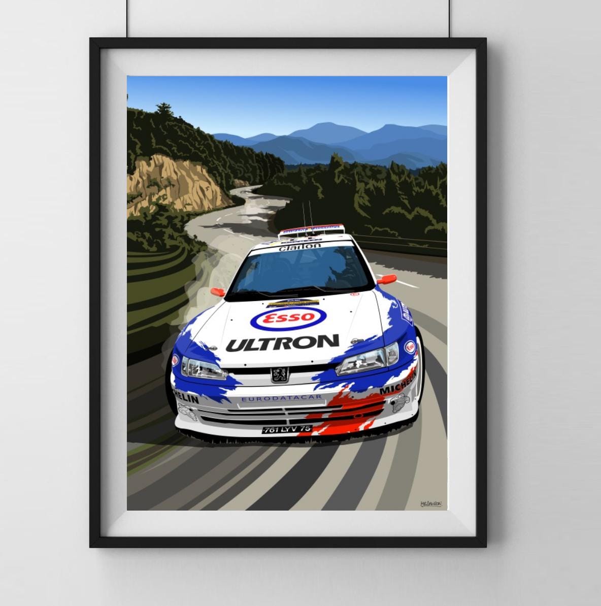 Peugeot 306 Maxi Rally Car Print – Gilles Panizzi, Tarmac Rally