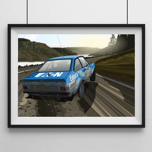 RS - Ford Escort Mk2 - Hannu Mikkola - M Dawson Art - Car Artwork - Fast Ford - Rallying - Classic Ford - Ford RS1800 - RAC Rally - Mark 2