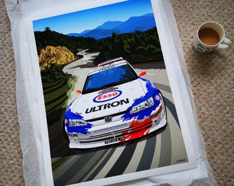 Peugeot 306 Maxi Rally Car Print – Gilles Panizzi, Tarmac Rally