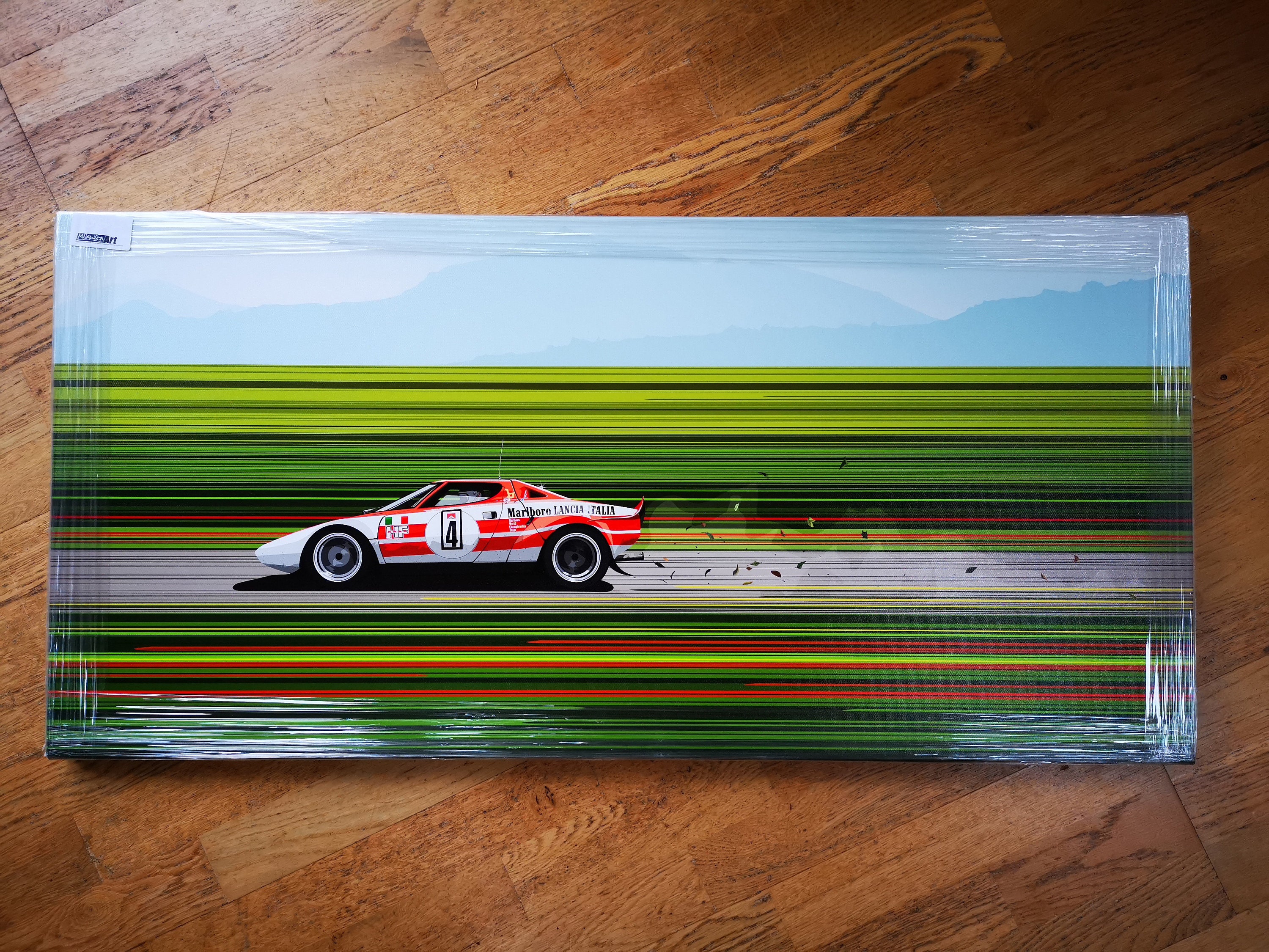 ■マッド・ジョンソン馬絵画 油絵 激走馬ハブノマッスル[F4号]証明書付■ 0_663538278e1ab5d532392b757d4d