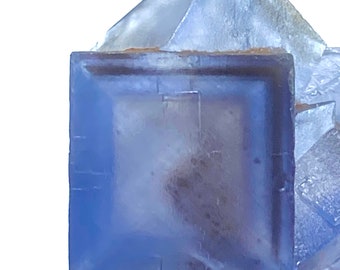 60: Gram Extremely Rear Top Blue Color Phantom Fluorite Specimen From Pakistan