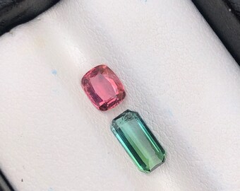 1 Carat Extremely Rare Top PINK With Blue Tourmaline Cut From Afghanistan