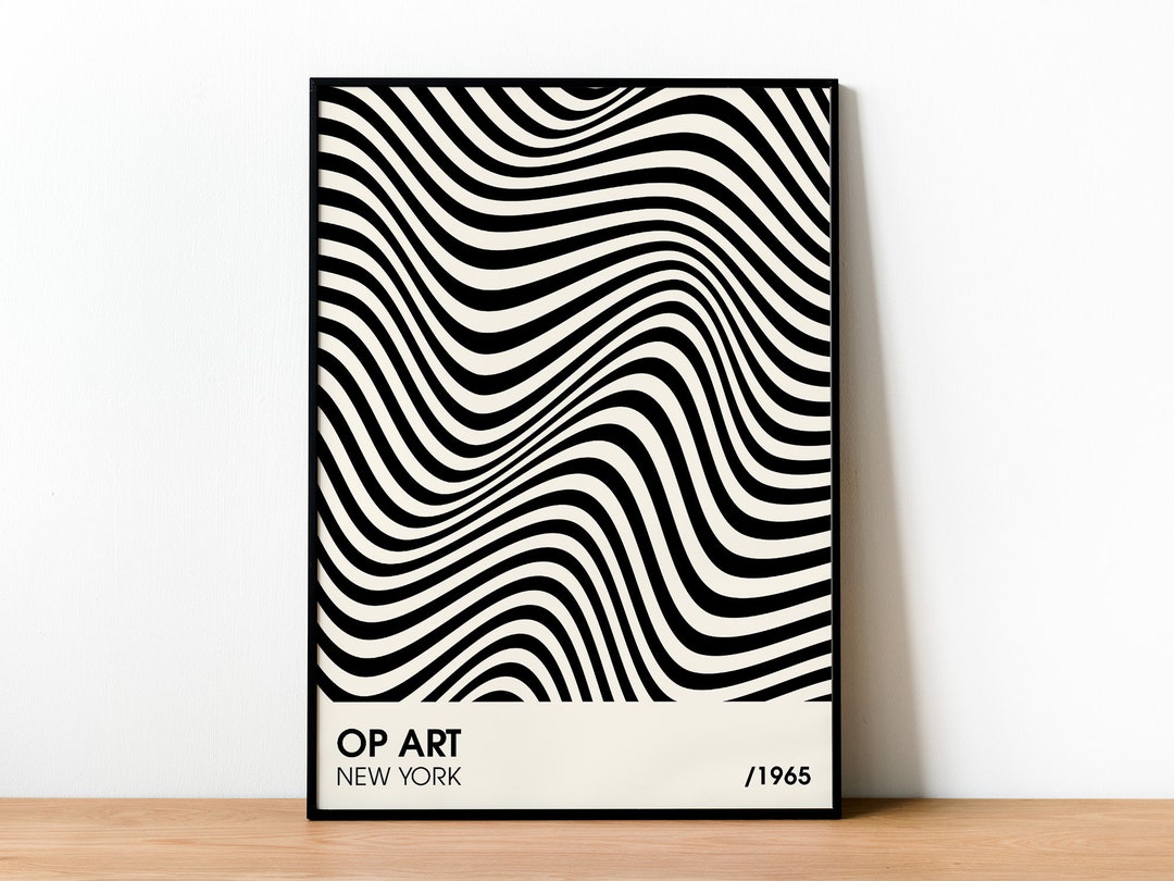OP ART EXHIBITION Poster New York 1965 Optic Art Poster Etsy