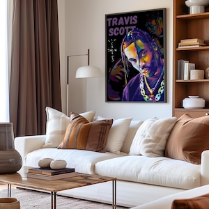 Travis scott poster wall art rap merch hip hop art rap art travis scot pop art poster unique wall art travis scott album poster music art