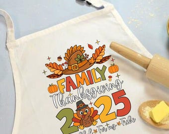 Thanksgiving Family Reunion Apron: Thankful Tribe, Turkey Design