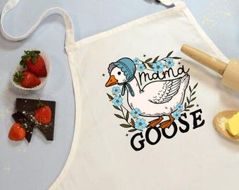 Aangepaste Mama Goose-schort: grappig moederdagcadeau voor de keuken