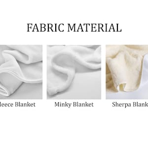 Coperta per neonati "Un'avventura personalizzata attende": Sherpa o Minky, colori e caratteri personalizzati immagine 8