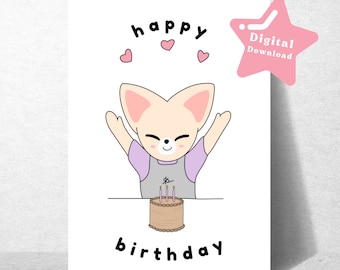 Kpop Birthday Card | Digital Download - Etsy