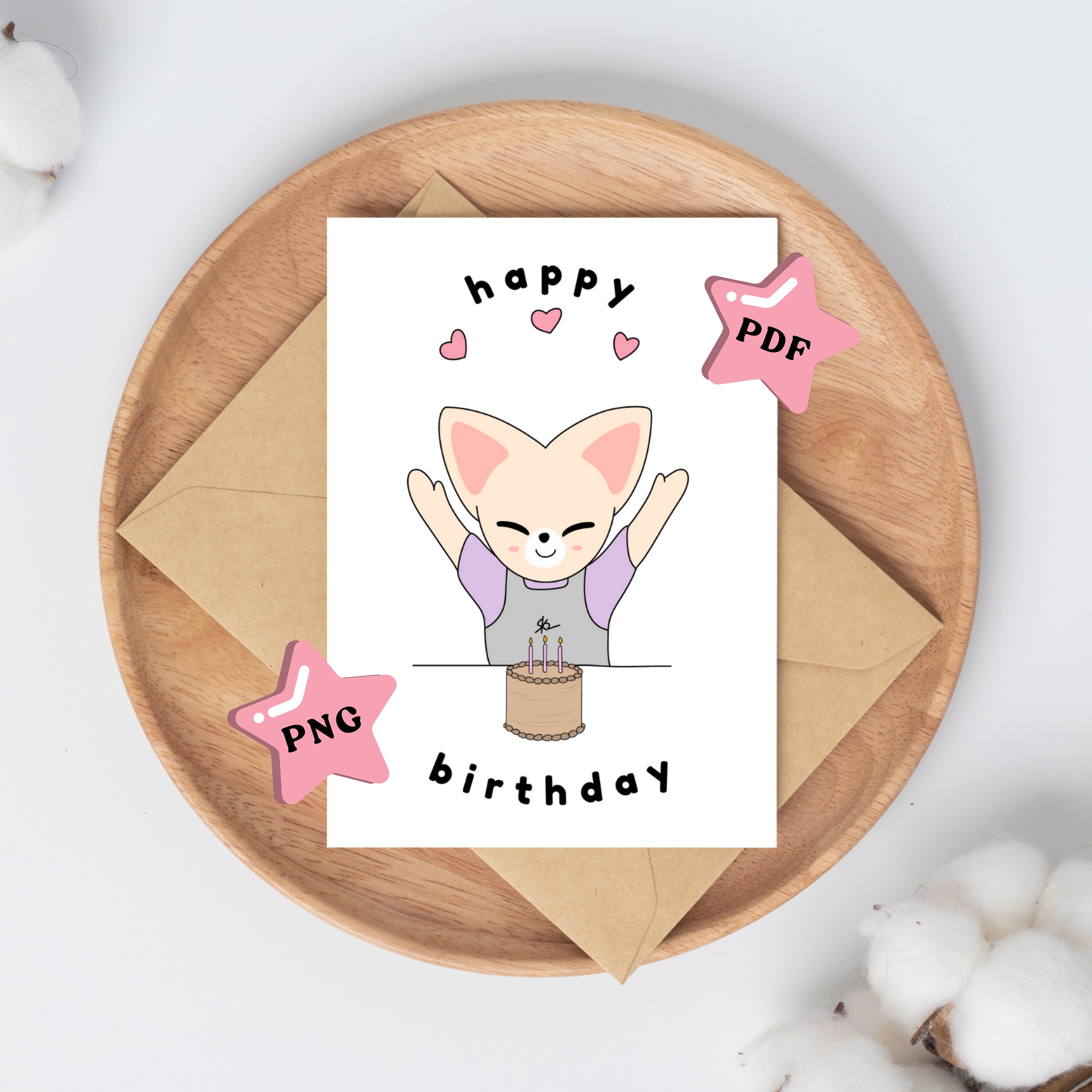 Stray Kids Birthday Card Printable Digital Download - SKZOO