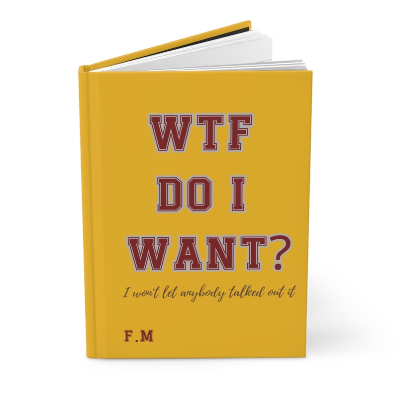 What Do I Want Journal Hardcover Gift for Him Customized Writing