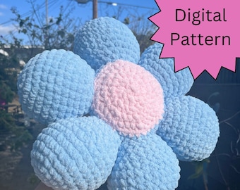 Flower Pillow Crochet Pattern