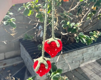 Strawberry Bobble Hangers