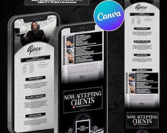 Barbershop Acuity Booking Template + Scheduling Flyer | Barber Website Template | Hair Salon Booking Site | Grooming Appointment Setup