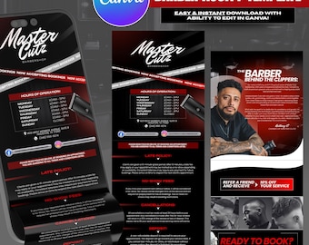 Barbershop Acuity Booking Template + Scheduling Flyer | Barber Website Template | Hair Salon Booking Site | Grooming Appointment Setup