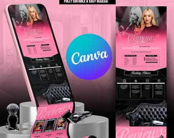 Barbershop Acuity Booking Template | Barber Website Template | Hair Salon Booking Site | Female Barber Booking Site | Women Barber Acuity