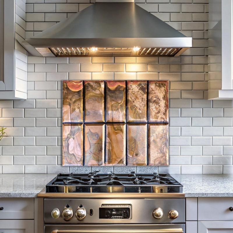 Copper Backsplash Kitchen - Etsy