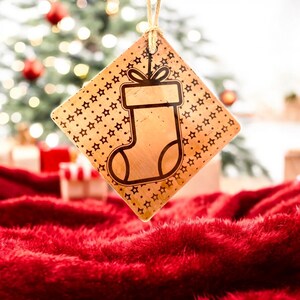 Handgefertigte Kupfer Weihnachtsverzierung, rustikale Metall Weihnachtsdekoration, Kupfer Baumverzierung, stilvolles und spezielles Design, Kupfer Weihnachtsbaum