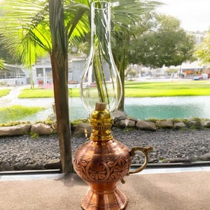 Handmade Copper Gas Lamp: Vintage Style Rustic Outdoor Lighting