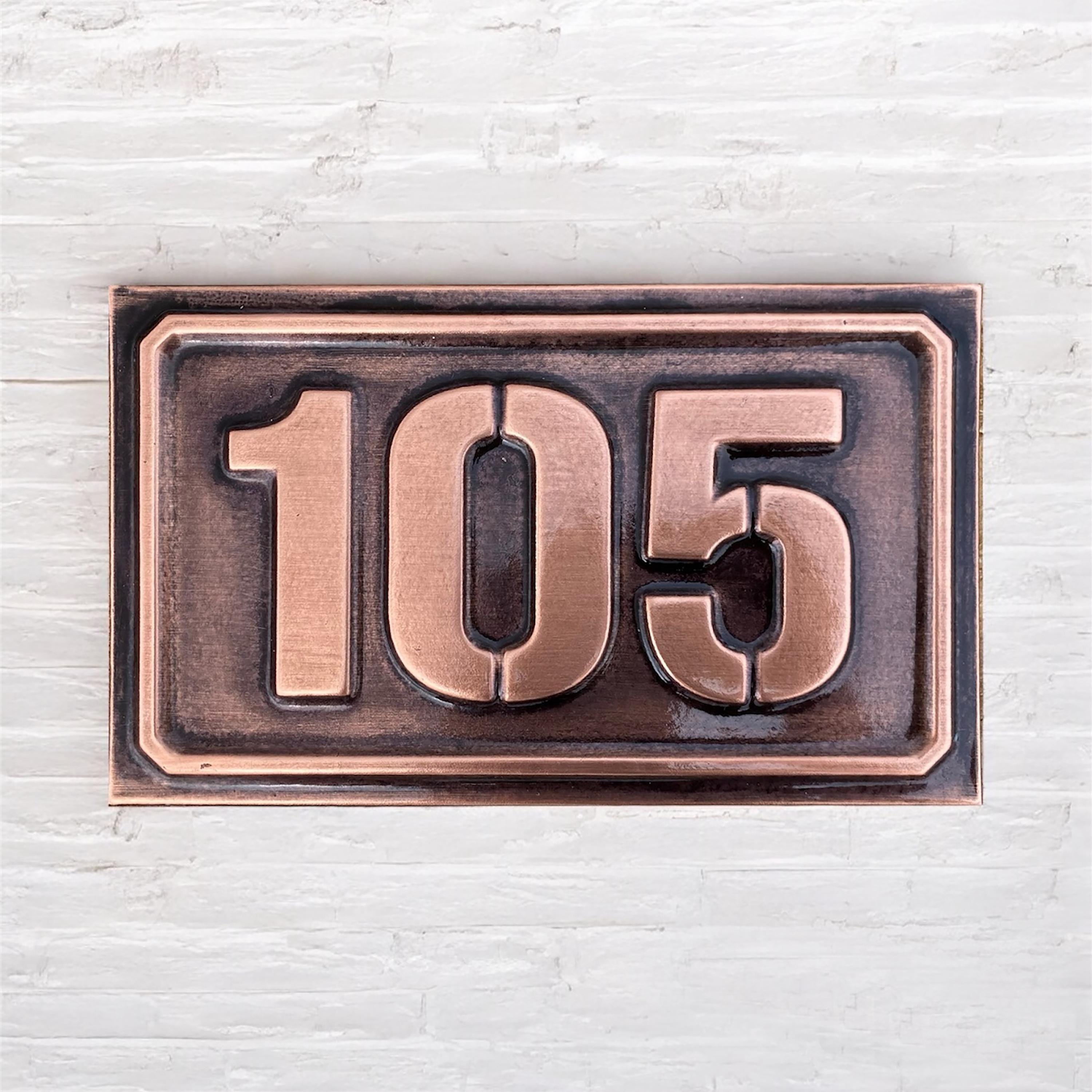 Address Plaque, Copper Number Sign, Handmade Copper Numbers, Door ...