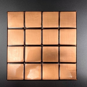 Copper Wall Tile, Handmade Copper Backsplash, Immortal Copper Mine Energy, Wall Art, Home Decor, Kitchen Decor, Fireplace Art, Gift Wall Art image 1