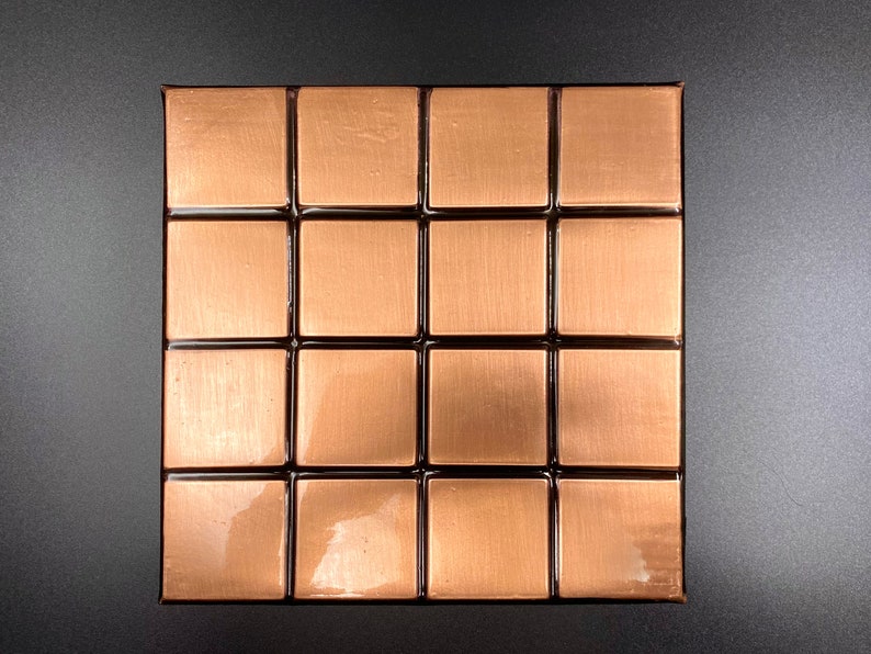 Copper Wall Tile, Handmade Copper Backsplash, Immortal Copper Mine Energy, Wall Art, Home Decor, Kitchen Decor, Fireplace Art, Gift Wall Art image 1