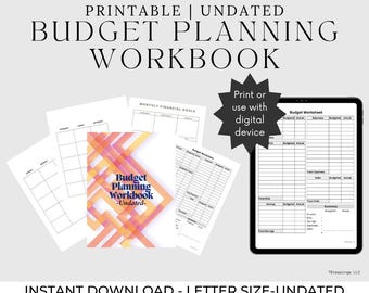 Printable Budget Planning Workbook-PDF