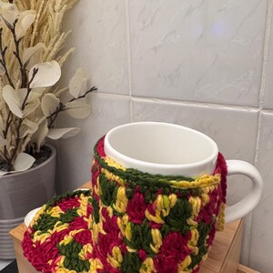 PDF Pattern - Coffee Mug Set: Crochet Cozy and Coaster - Easy Home Decor - Surface Protection - Holiday Gift - Quick Project - Kitchen Style