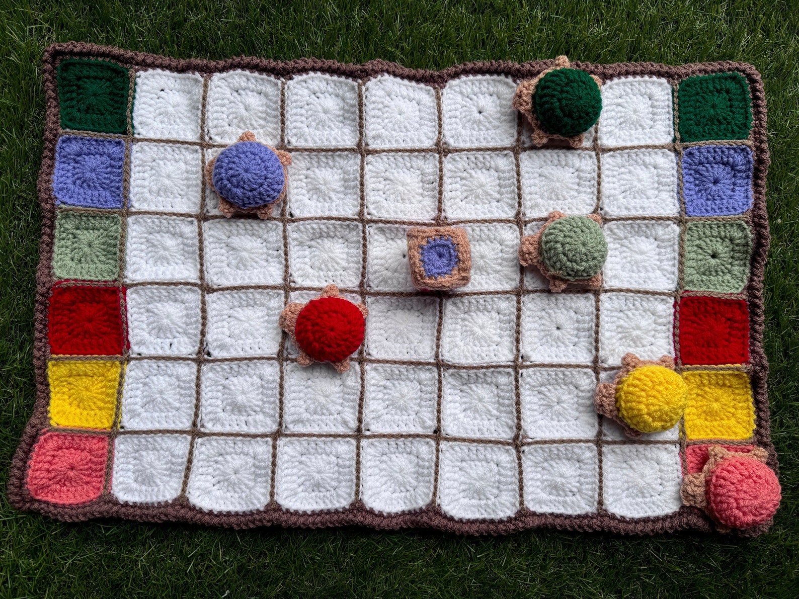 Crochet Turtle Racing Board Game - Pace Race - Educational Game ...