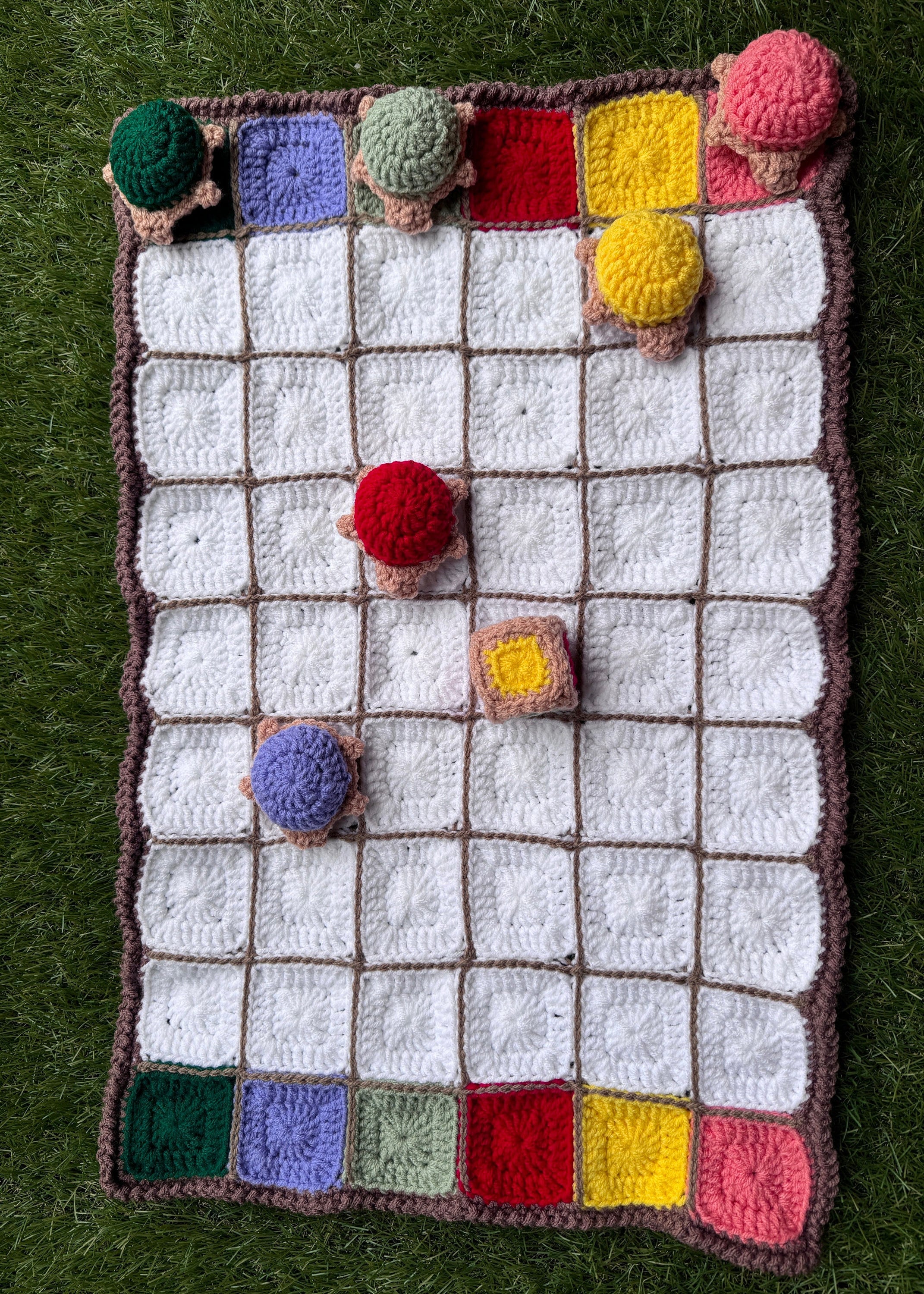 Crochet Turtle Racing Board Game - Pace Race - Educational Game ...