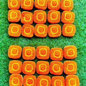 PDF Pattern - Crochet Colourful Tiles Game Set - Puzzle - English Only Pattern - US Terms - Educational Game - Montessori - Family Fun - 30 colourful set with 5 different colours for matching game and memory development