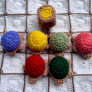 Crochet Turtle Racing Board Game - Pace Race - Educational Game ...
