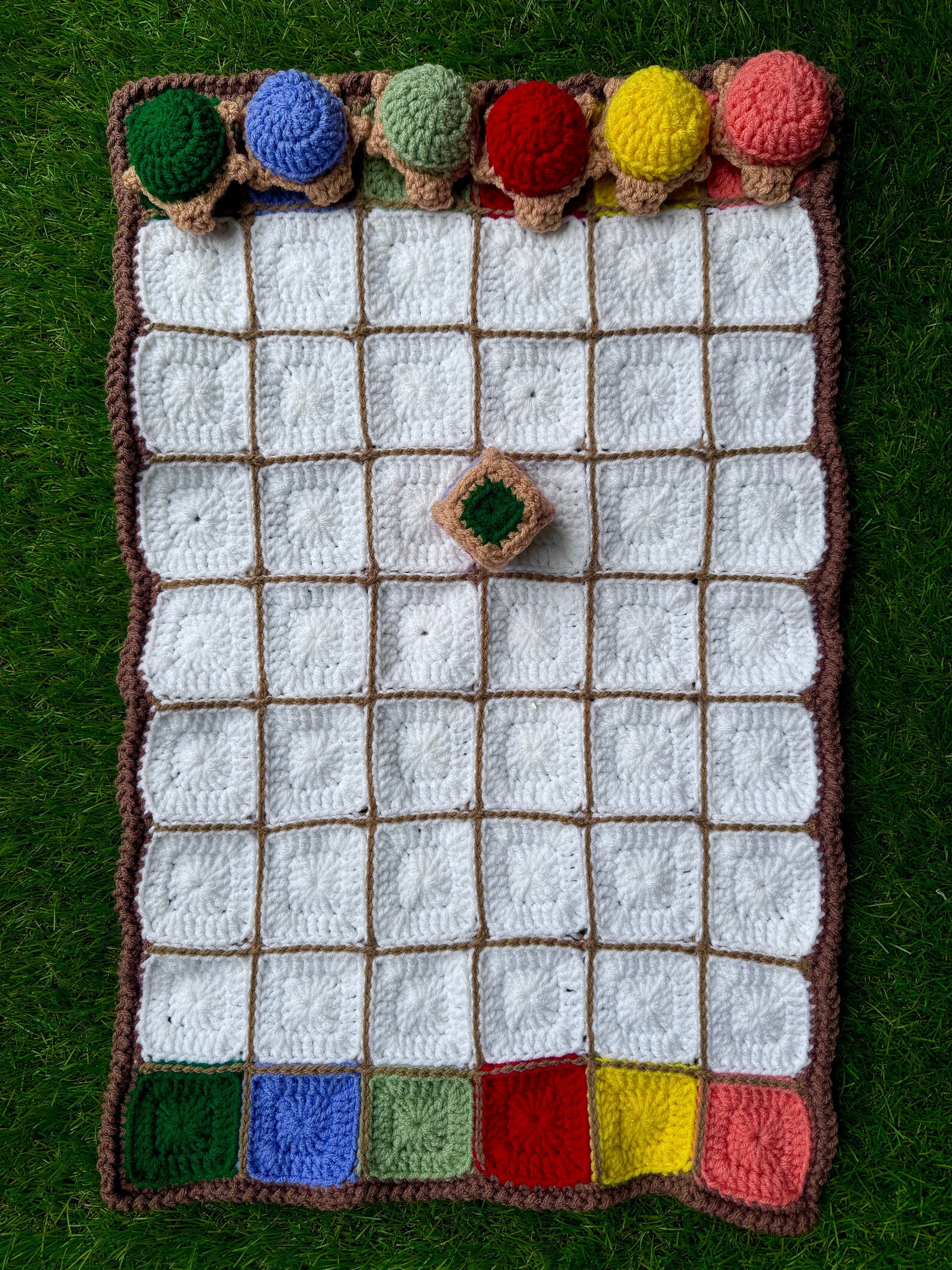 Crochet Turtle Racing Board Game - Pace Race - Educational Game ...