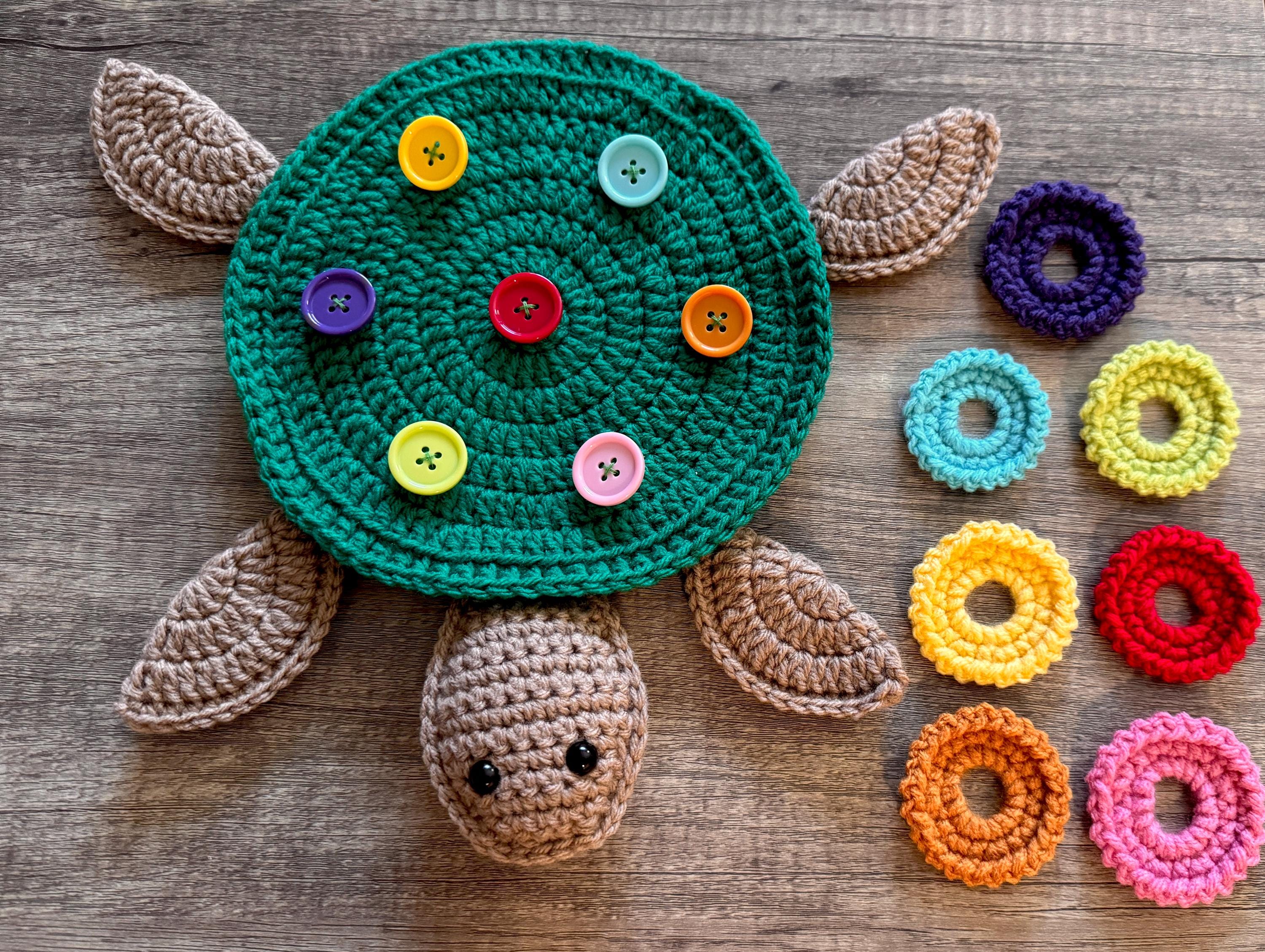 PDF Pattern - Crochet Turtle Snap Buttoning Game - English Only-us ...