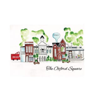 Oxford, MS Aquarellmalerei (20x30)