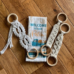 Beautiful Boho Macrame Towel Holder