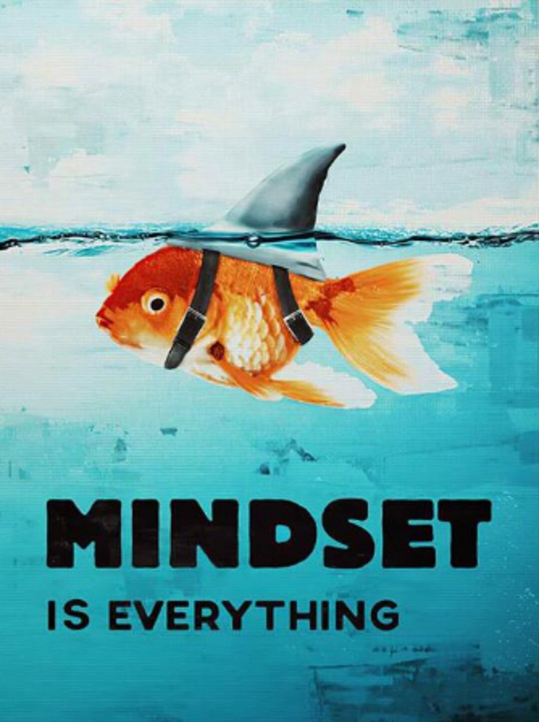 Mindset is Everything Canvas Wall Art, Motivational Decor, Office Decor