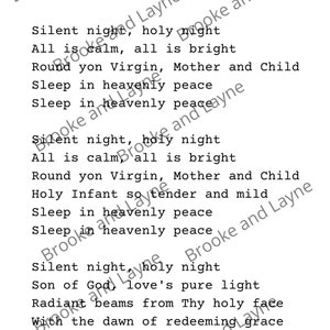 O Holy Night Lyrics Clipart Graphic by blursbyai · Creative Fabrica