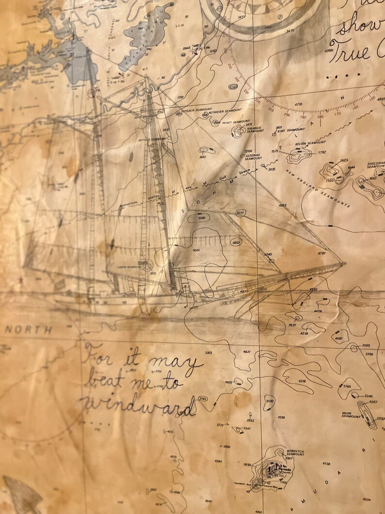 Nautical Chart Artwork Etsy