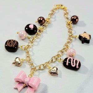 Chocolates Bracelet/ Candy Bracelet/ Valentine&#39;s Day Bracelet/ Dessert Bracelet/ Dessert Jewelry