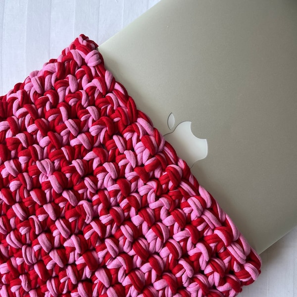 Handmade Crochet Macbook Case | Macbook Sleeve | Notebook Sleeve | Multicolor Case | Gift For Her |
