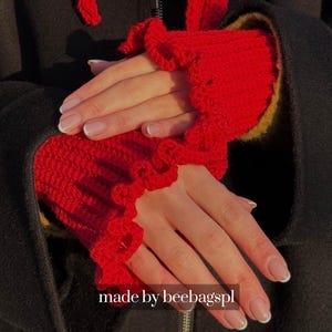 ロージーかぎ針編みミトン：PDF + ビデオパターン | 指なし手袋DIY | 初心者向けで分かりやすいチュートリアル | 冬と春のパターン