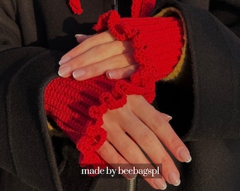 Rosie Crochet Mittens Pattern: Beginner Fingerless Gloves (PDF + Video Guide)