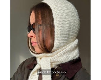 Kylie Hood: Gehaakt PDF-patroon + VIDEO | Geïnspireerd op Sophie Hood | Capuchon met afgeronde punt | Tutorial voor een sjaal met capuchon | Direct te downloaden