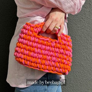 Patrón de crochet para bolso Sunset: tutorial en inglés, bolso personalizable (PDF y video)