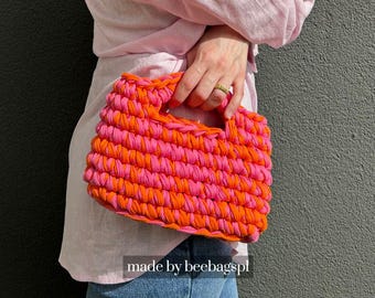 Patrón de crochet para bolso Sunset: tutorial en inglés, bolso personalizable (PDF y video)